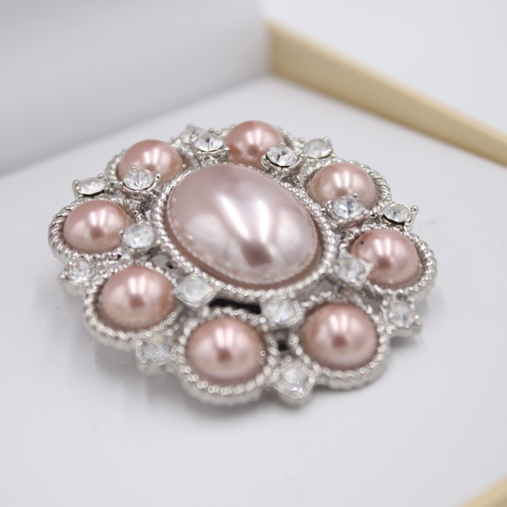 Charter Club Pink Pearl Oval Pin New In Box